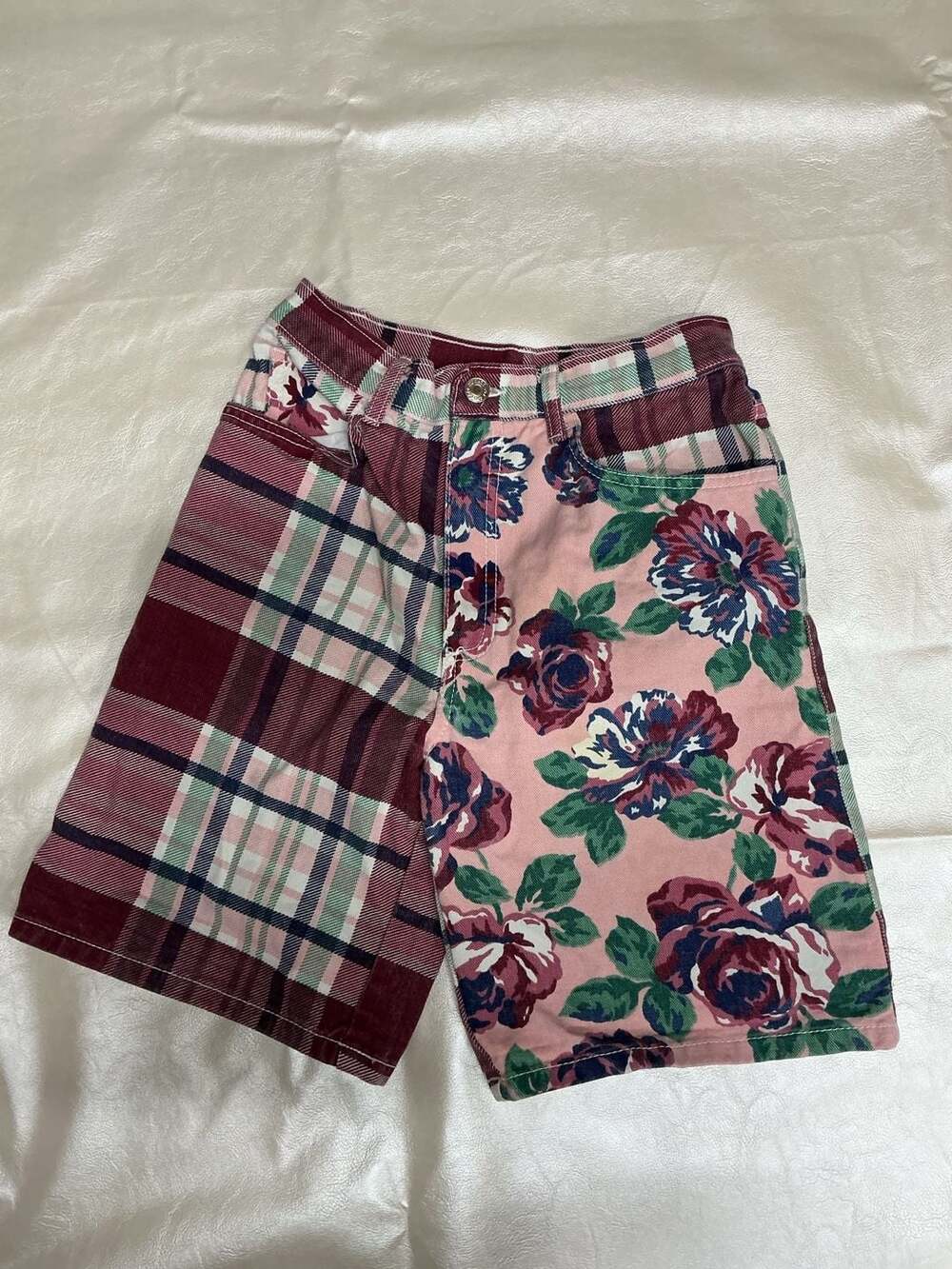 Too Cool For School Vintage Girls Patchwork Shorts Size 14
